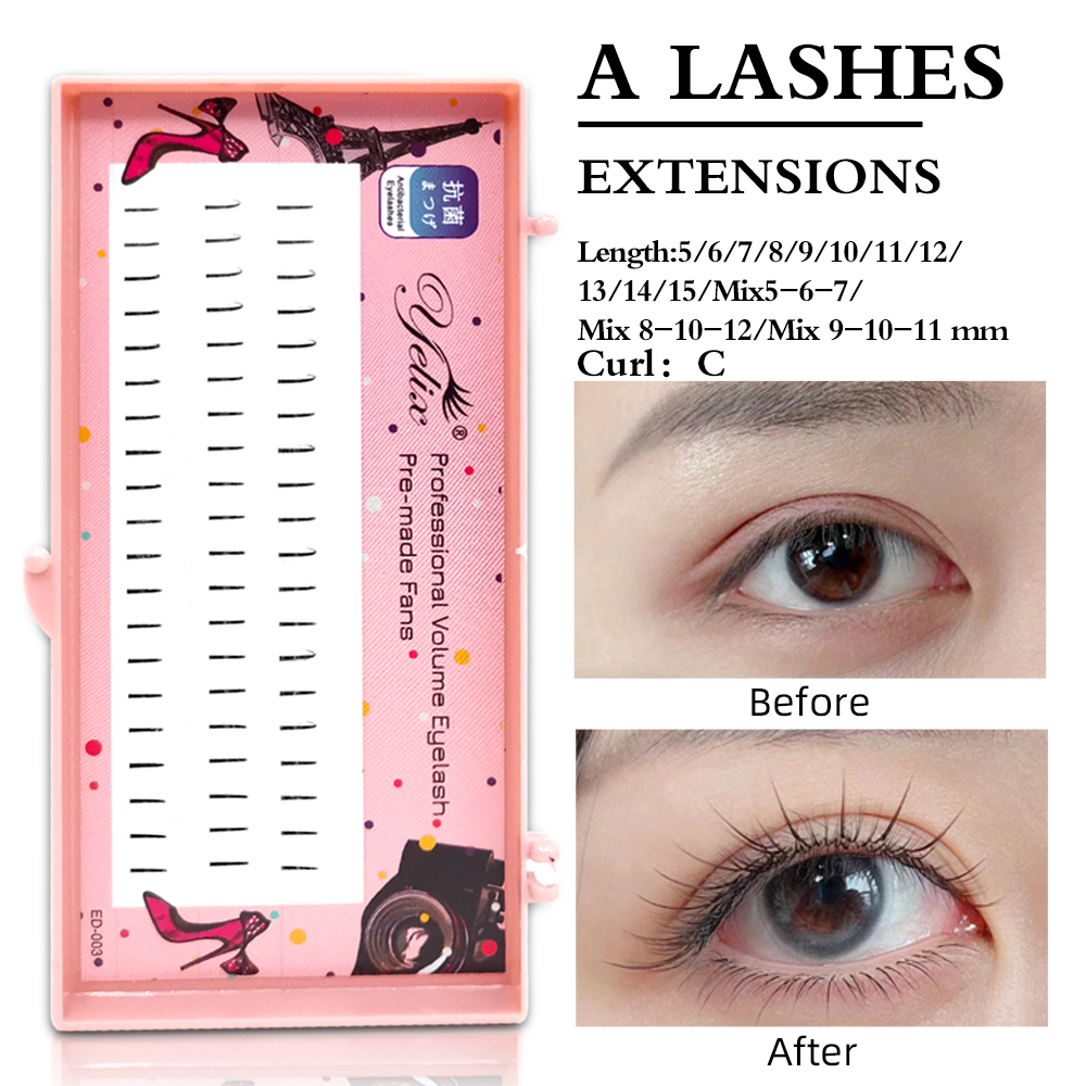 Eyelash Extension Look - Yelix Doğal Yumuşak Tekli Kirpikler Comic