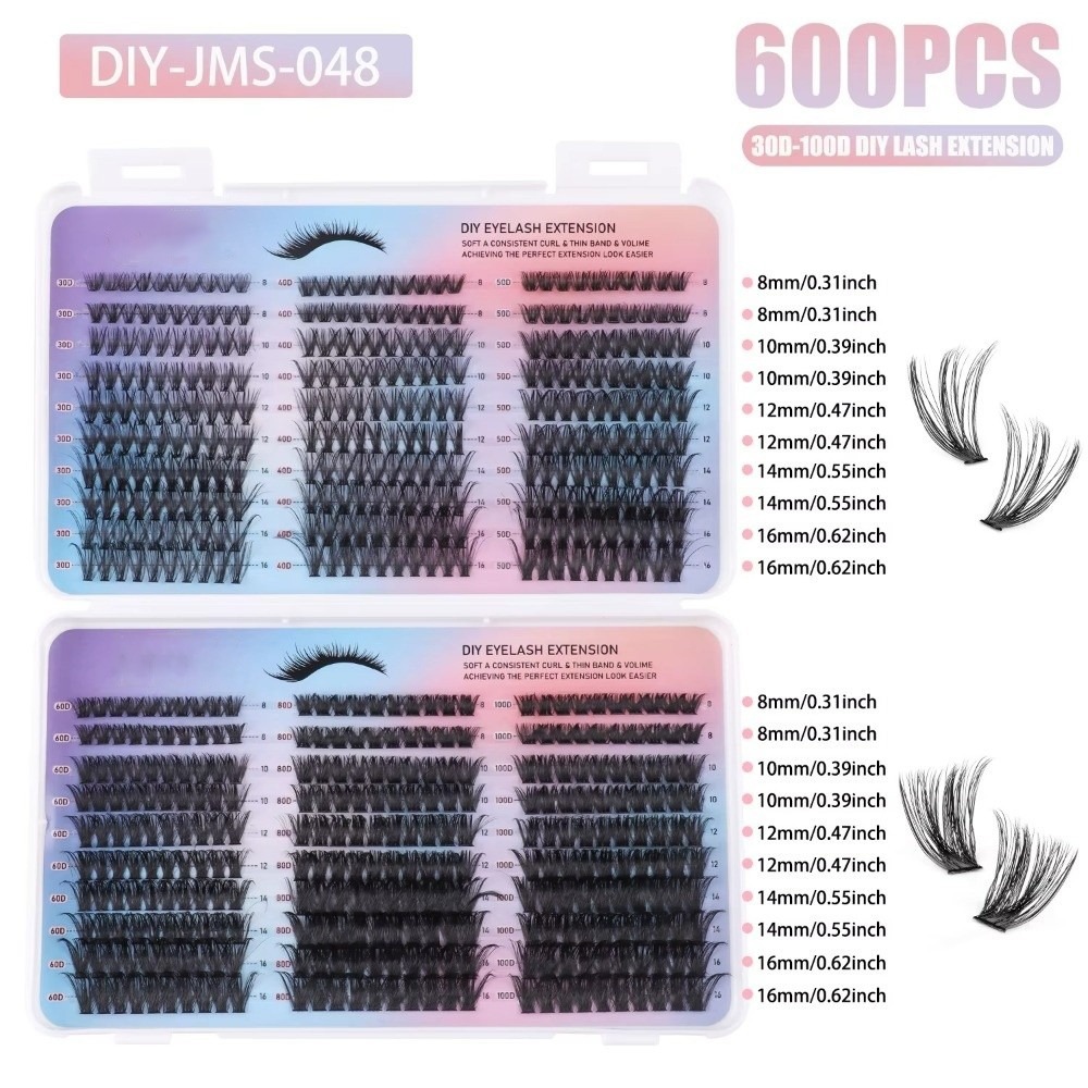 Eyelash Extension Look - Yeni Yapışkanlı ve Sızdırmaz Takma Kirpikler,