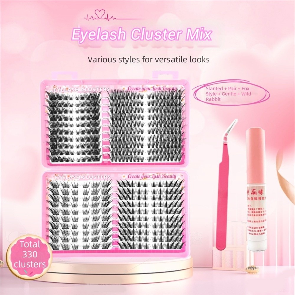 Eyelash Extension Look - Sıcak Doğal Görünümlü Takma Kirpikler Siyah