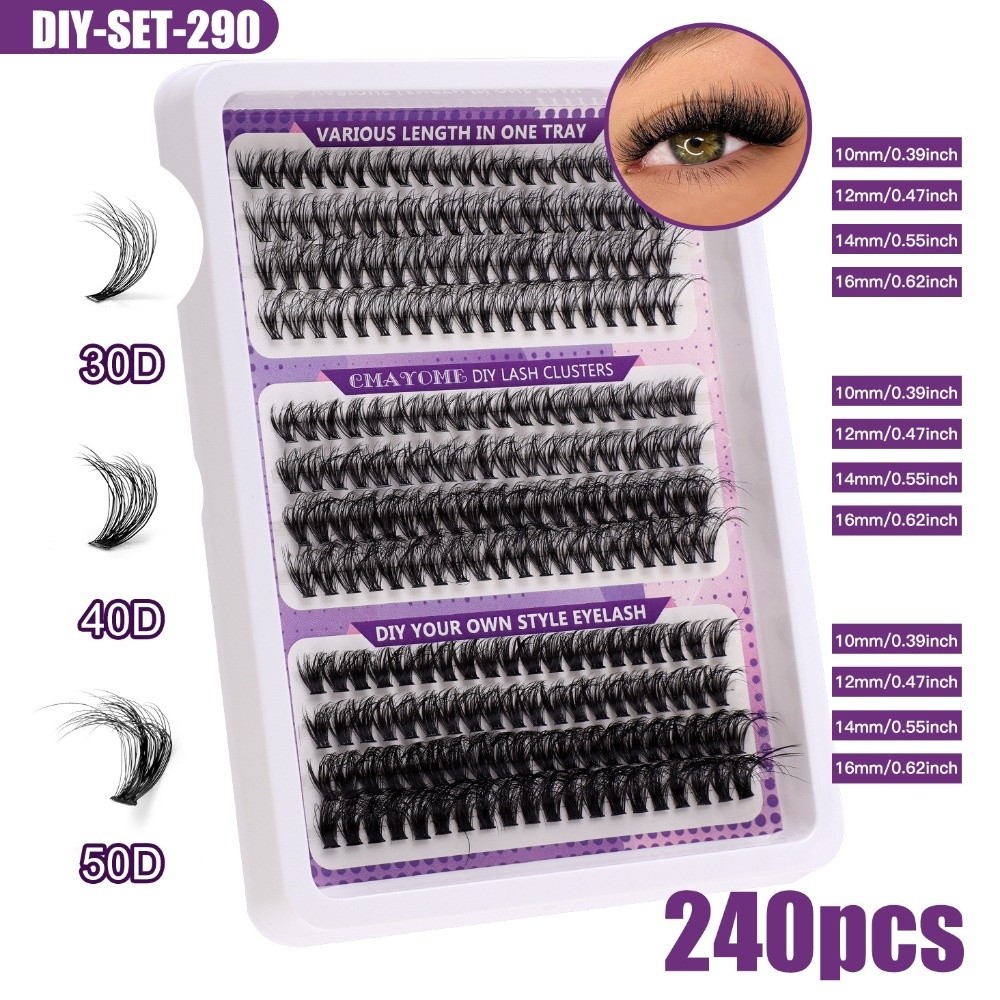 Eyelash Extension Look - Doğal Görünümlü Takma Kirpikler, Sık ve
