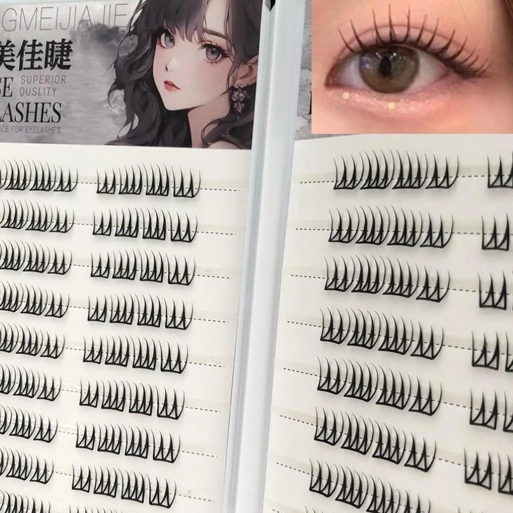 Eyelash Extension Korean Style - U Şekli Tutkalsız Takma Kirpikler Büyük