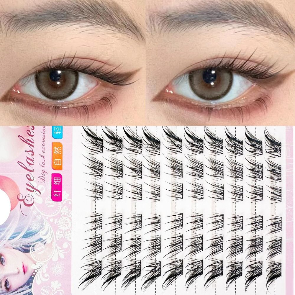 Eyelash Extension Fox Eye - 3D Kedi Gözü Kümeleri Kirpikler Doğal