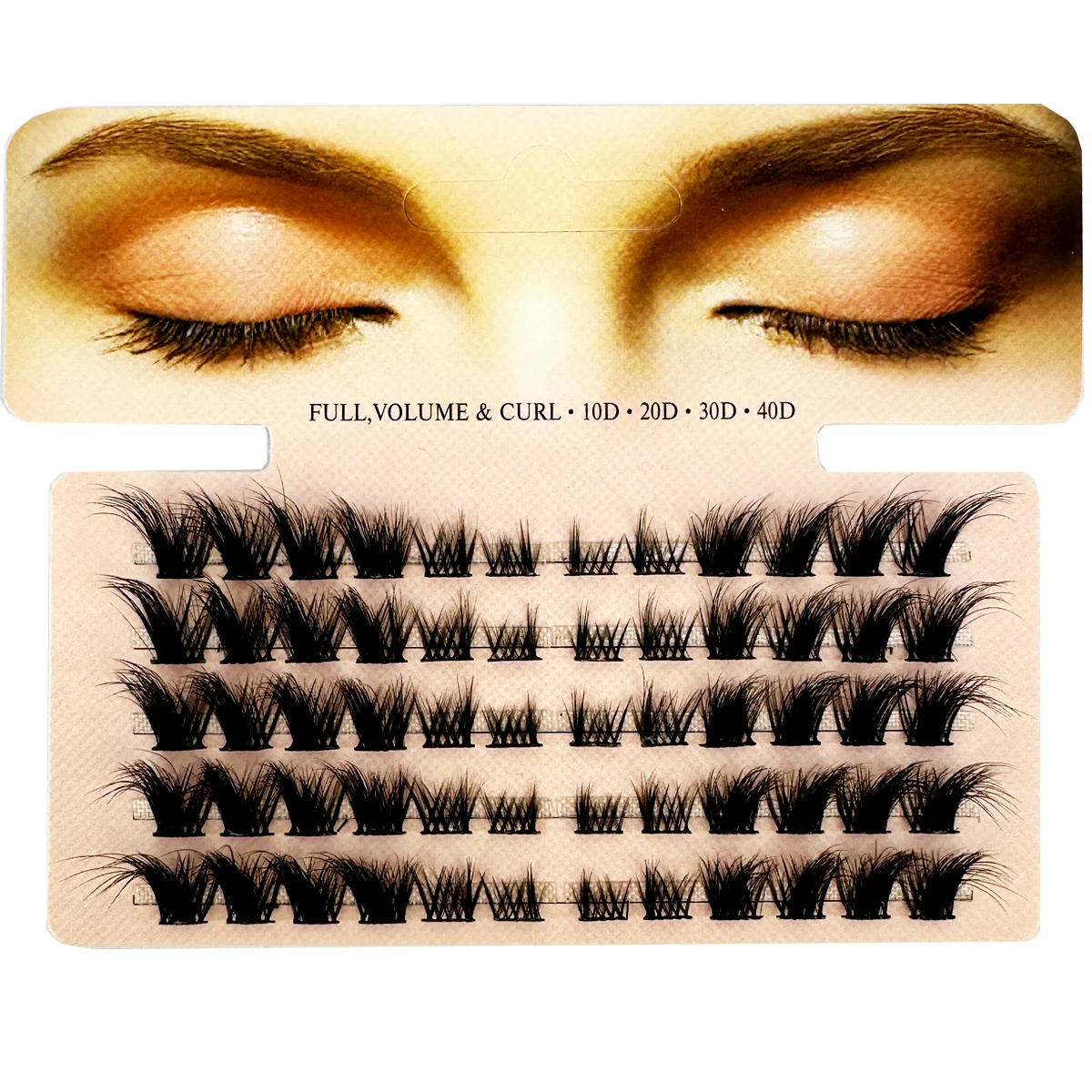 Eyelash Extension Fox Eye - Mix 3D Kabartmalı Tekli Demet Kirpik