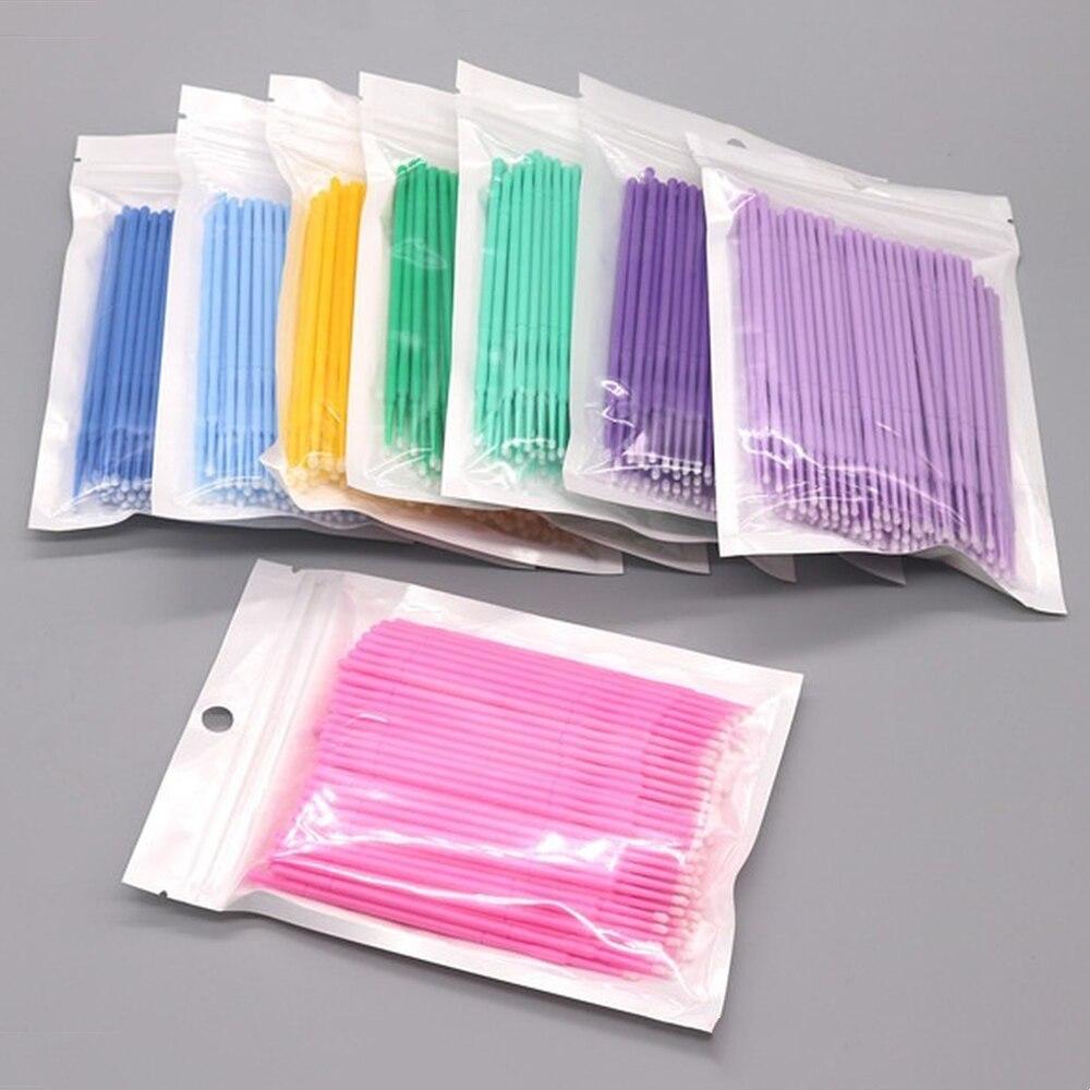 100 adet/grup Mikro Fırçalar M - Eyelash Extension Glue incelemesi ve fiyatı