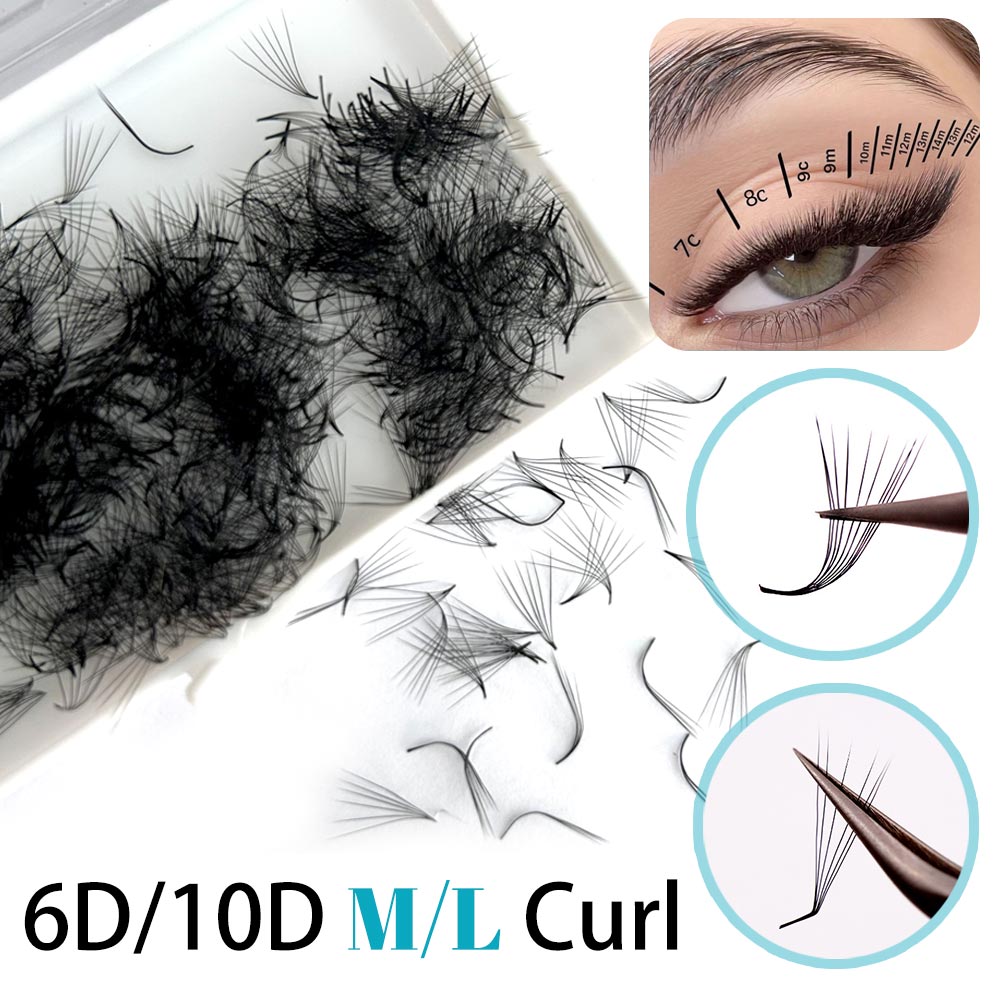 500 Fanlar 6D 6mm 10D M L Özel - Eyelash Extension Fox Eye incelemesi ve fiyatı