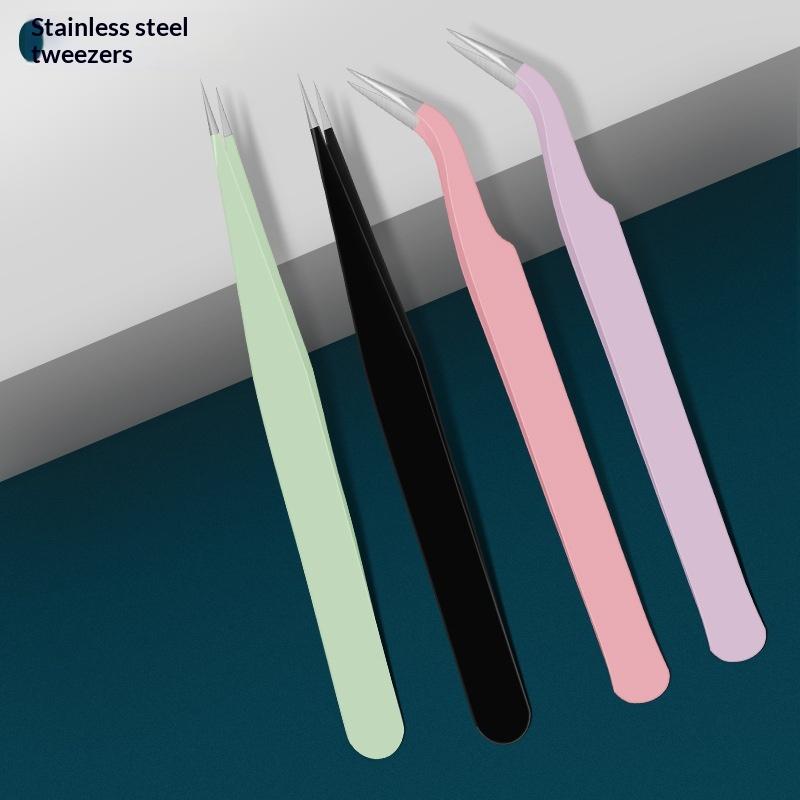 Yeni 1 Adet Paslanmaz Çelik Ki - Lash Extension Tweezers incelemesi ve fiyatı