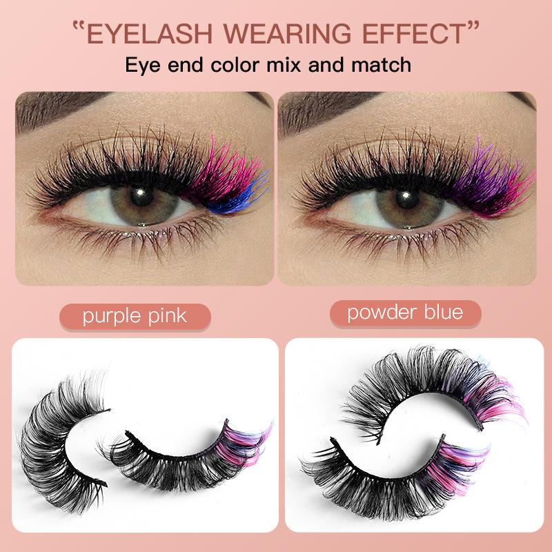7 Çift Renkli Takma Kirpik 3D  - Eyelash Extension Russian incelemesi ve fiyatı